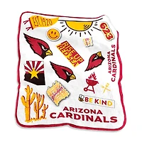 Arizona Cardinals 50'' x 60'' Native Raschel Plush Throw Blanket