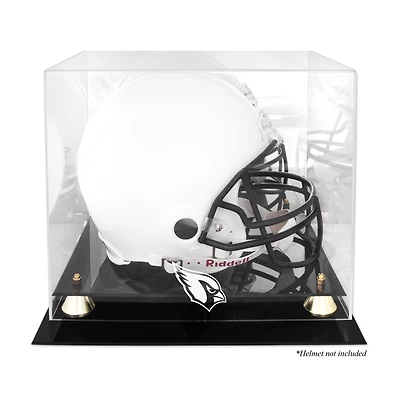 Vitrine pour casque Golden Classic des Arizona Cardinals avec fond miroir