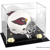 Vitrine de présentation du mini casque Golden Classic des Arizona Cardinals