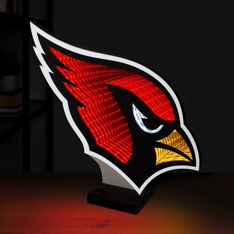 Lampe LED Infinity avec logo des Cardinals de l'Arizona