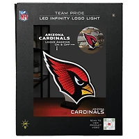 Lampe LED Infinity avec logo des Cardinals de l'Arizona
