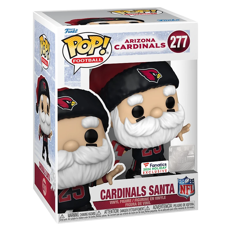 Figurine en vinyle exclusive Fanatics 2024 du Père Noël des Cardinals de l'Arizona