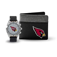 Coffret cadeau montre et portefeuille des Cardinals de l'Arizona