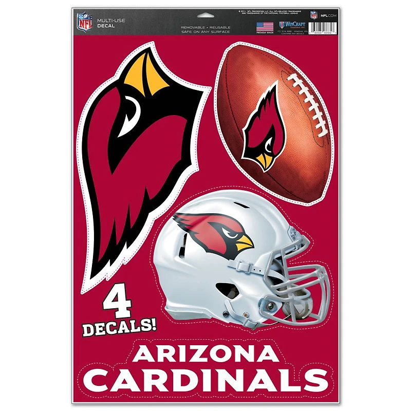 Arizona Cardinals WinCraft Ultra Decal Sheet