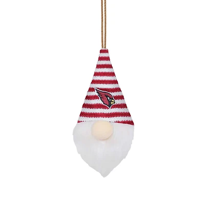 FOCO Arizona Cardinals Plush Striped Hat Gnome - Ornament