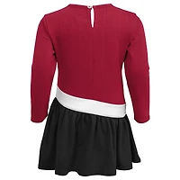 Robe tri-mélange en jersey cœur à des cardinaux de l'Arizona pour bébés filles