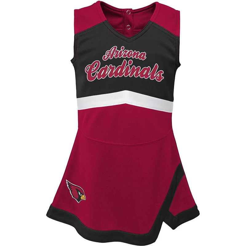 Girls Infant Cardinal Arizona Cardinals Cheer Captain Jumper Dress