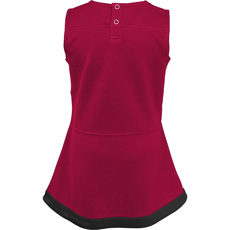 Girls Infant Cardinal Arizona Cardinals Cheer Captain Jumper Dress