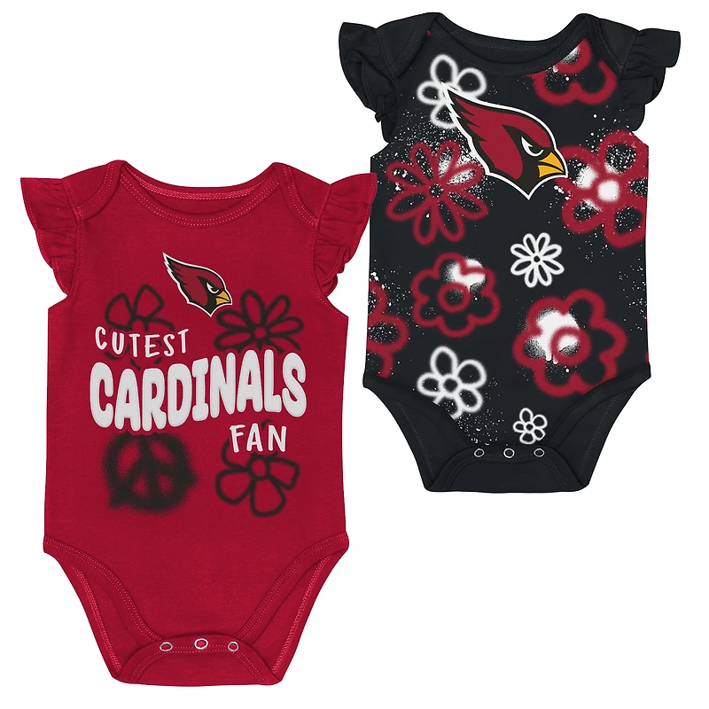 Ensemble deux pièces pour nouveau-né et nourrisson Outerstuff Arizona Cardinals The Sunshine