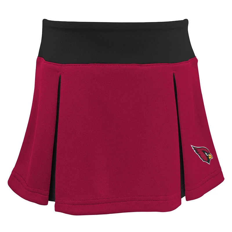 Ensemble deux pièces de pom-pom girl Spirit des Cardinals l'Arizona pour filles d'âge préscolaire avec bloomers