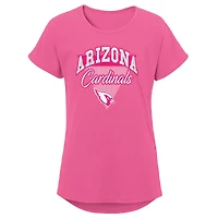 T-shirt Dolman Playtime des Cardinals de l'Arizona rose pour jeune fille