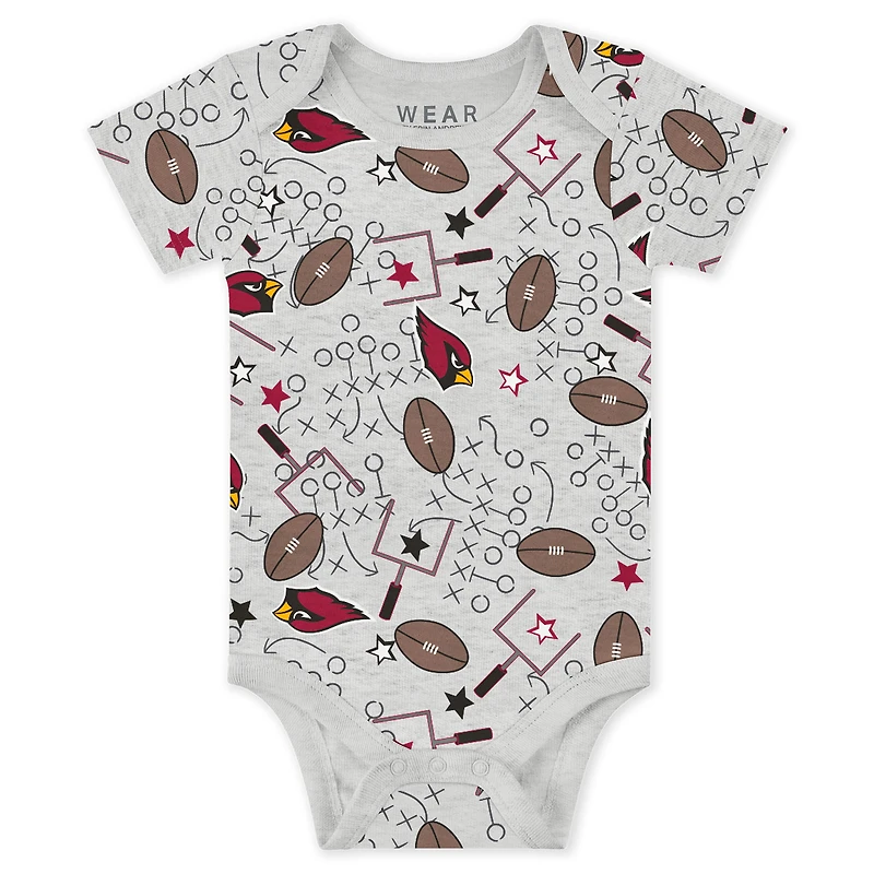 Vêtements pour bébés et nouveau-nés par Erin Andrews Ensemble trois pièces Arizona Cardinals Turn Me Around Body pantalon
