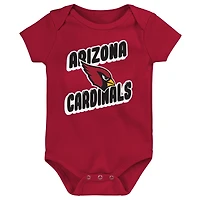 Ensemble de trois bodies pour bébé Arizona Cardinals Play Day