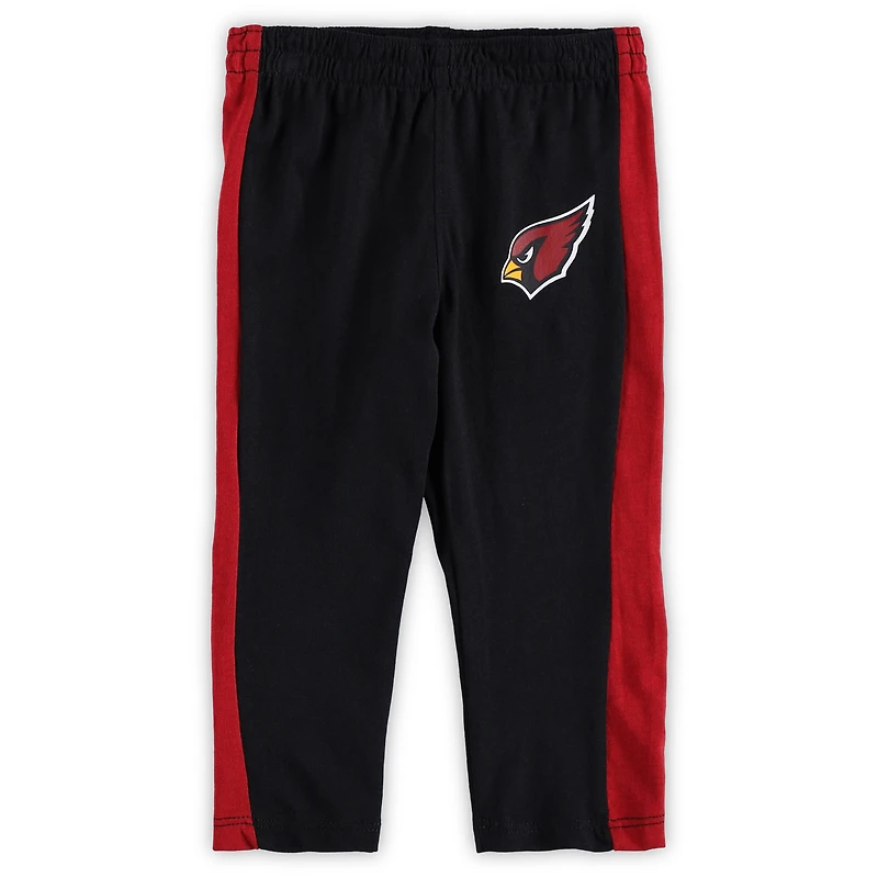 Infant Cardinal/Black Arizona Cardinals Little Kicker Long Sleeve Bodysuit & Pants Set