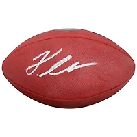 Ballon de football américain Wilson Duke en couleur, autographié par Jeremiyah Love des Cardinals de l'Arizona
