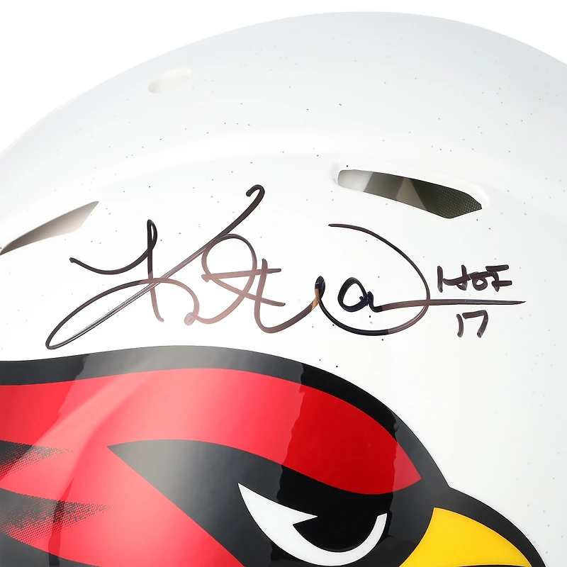 Kurt Warner Arizona Cardinals Autographed Riddell Speed Authentic Helmet with "HOF 17" Inscription 