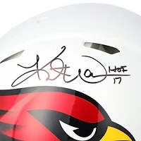 Kurt Warner Arizona Cardinals Autographed Riddell Speed Authentic Helmet with "HOF 17" Inscription