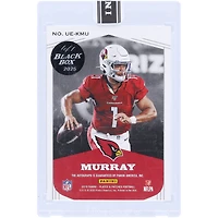 Kyler Murray Arizona Cardinals Plaques et patchs Panini autographiés 2019 Boîte noire dorée #UE-KMU #1/1 Carte recrue