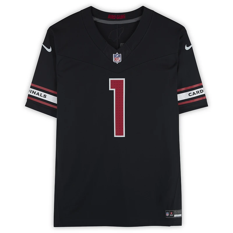 Maillot Nike Vapor F.U.S.E. noir dédicacé par Kyler Murray des Cardinals de l'Arizona