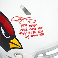 Casque Riddell Speed ​​2023 authentique dédicacé par Kyler Murray, Arizona Cardinals, avec inscriptions multiples - Édition limitée à 5 exemplaires