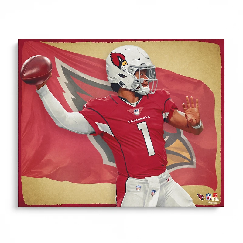 Kyler Murray Arizona Cardinals Unsigned 16" x 20" Photo Print - Designed by Artist Brian Konnick
