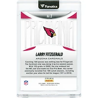 Carte Larry Fitzgerald Arizona Cardinals 2025 Panini Prizm Black Prizmania n° 1