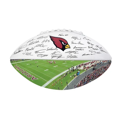 Ballon de football américain autographié Logo Brands Arizona Cardinals 2025