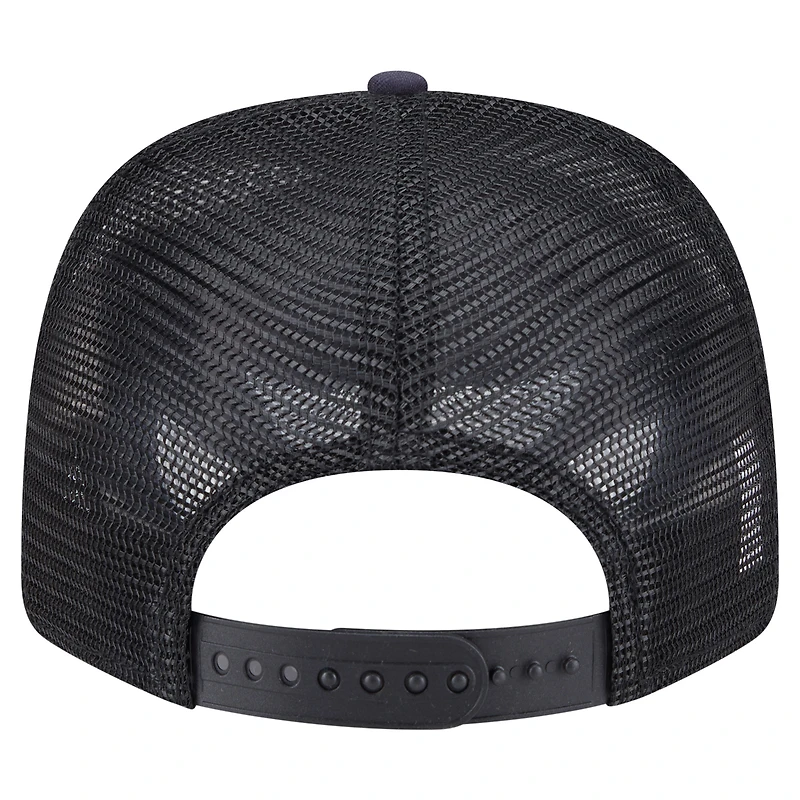 Men's New Era Navy/Black Arizona Cardinals Adventure Drinks Pattern 9SEVENTY Stretch-Snap Hat