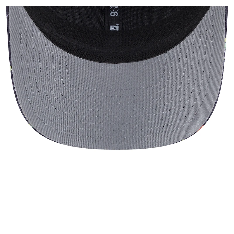 Men's New Era  Navy/Black Arizona Cardinals Adventure Drinks Pattern 9SEVENTY Stretch-Snap Hat