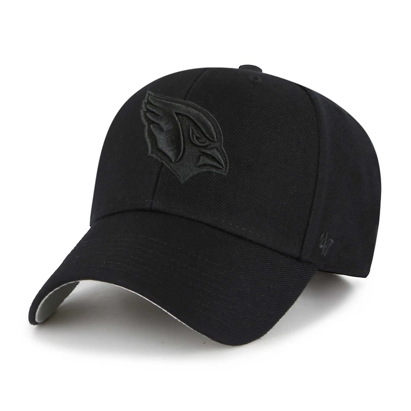 Men's '47 Black Arizona Cardinals Tonal MVP Adjustable Hat