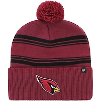 Bonnet en tricot à revers Fadeout '47 Cardinal Arizona Cardinals pour hommes avec pompon