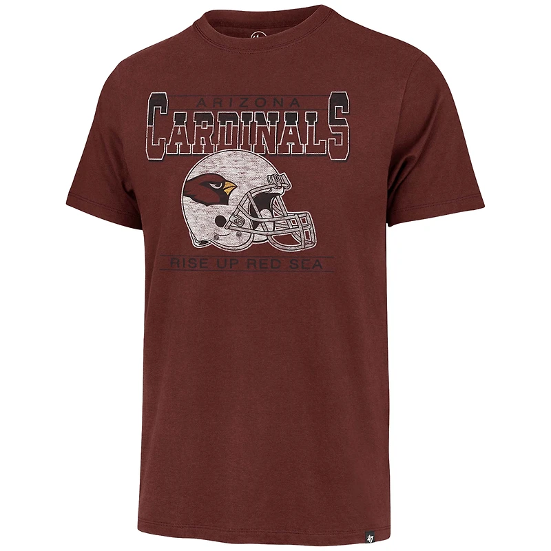 T-shirt pour homme '47 Cardinal Arizona Cardinals Gridiron Classics Time Lock Franklin