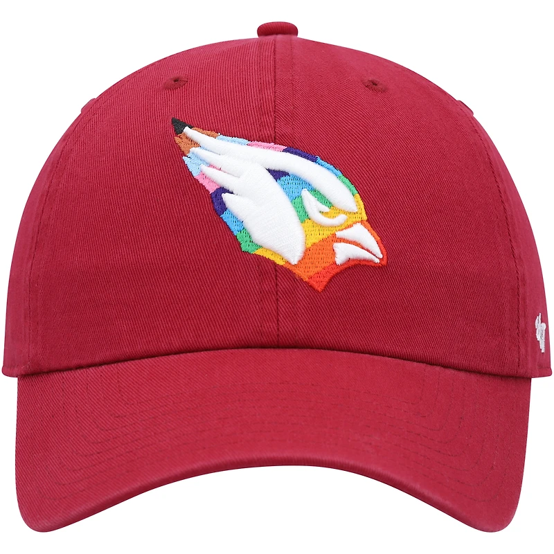 Casquette réglable '47 Cardinal Arizona Cardinals Pride Clean Up pour homme