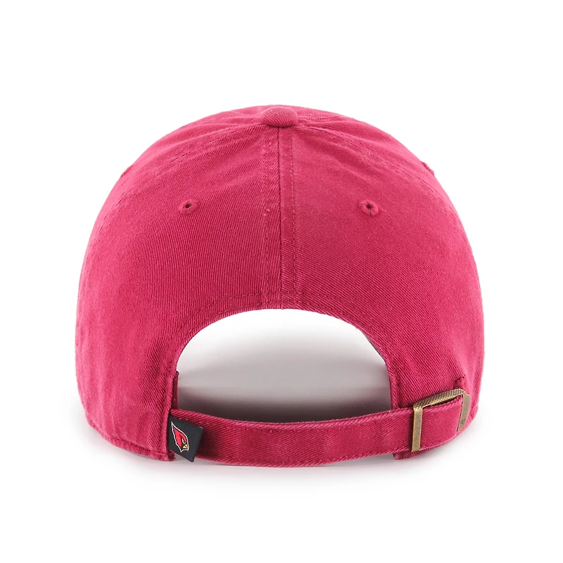 Men's '47  Cardinal Arizona Cardinals Primary Logo Clean Up Adjustable Hat