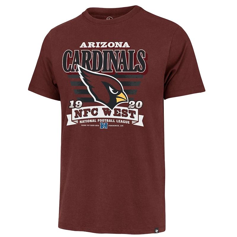 T-shirt rayé Franklin '47 Cardinal Arizona Cardinals pour homme