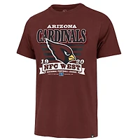 T-shirt rayé Franklin '47 Cardinal Arizona Cardinals pour homme