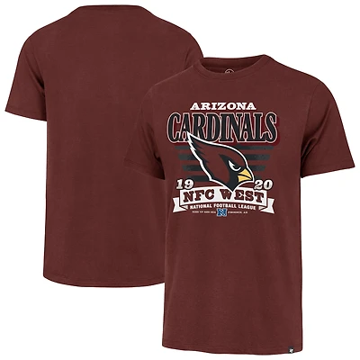 T-shirt rayé Franklin '47 Cardinal Arizona Cardinals pour homme