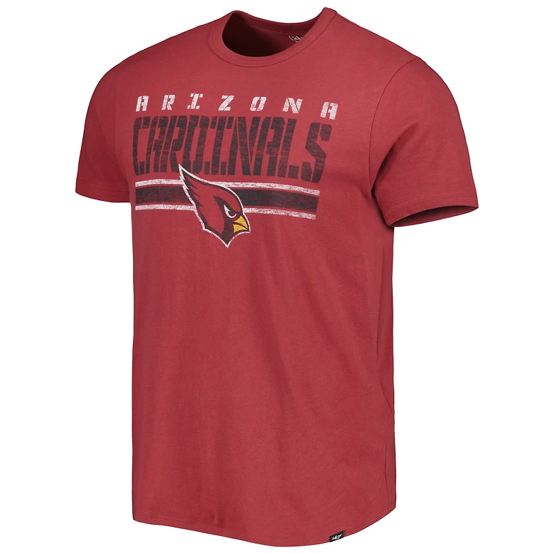 T-shirt à rayures pour homme '47 Cardinal Arizona Cardinals Team