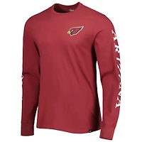T-shirt à manches longues pour homme '47 Cardinal Arizona Cardinals Triple Threat Franklin