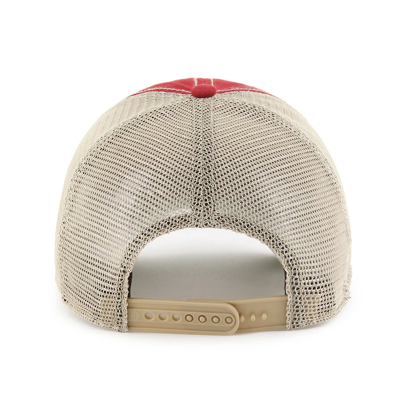 Men's '47  Cardinal Arizona Cardinals Wabash Trucker Clean Up Adjustable Hat