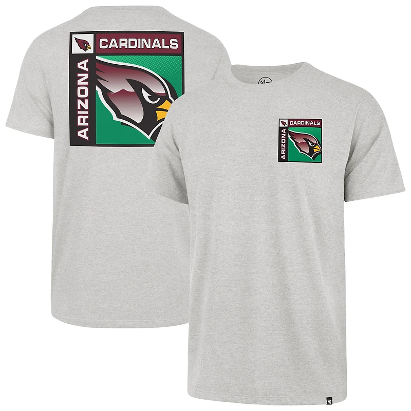 Men's '47 Gray Arizona Cardinals Chrome Plate Franklin T-Shirt