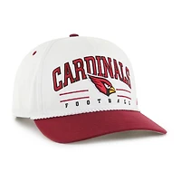 Men's '47 White/Cardinal Arizona Cardinals Roscoe Two-Toned Hitch Adjustable Hat