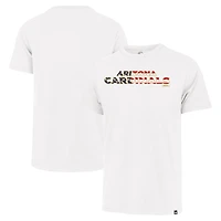 T-shirt Franklin pour hommes avec inscription drapeau des Cardinals de l'Arizona '47 blanc