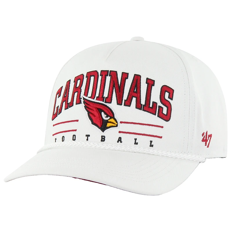 Men's '47 White Arizona Cardinals Roscoe Hitch Rope Adjustable Hat