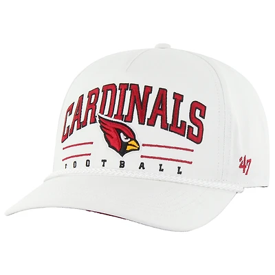 Men's '47 White Arizona Cardinals Roscoe Hitch Rope Adjustable Hat