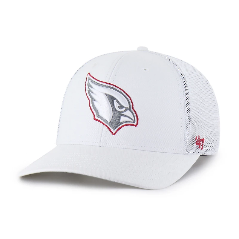 Men's '47 White Arizona Cardinals Snowball Trophy Stretch Fit Hat