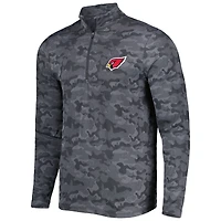 Men's Antigua Black Arizona Cardinals Brigade Quarter-Zip Sweatshirt