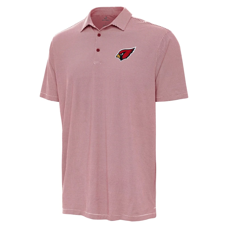 Men's Antigua Cardinal/White Arizona Cardinals Twine Performance Polo