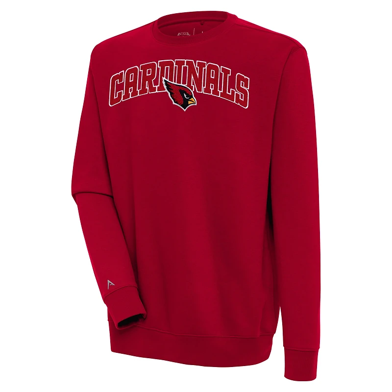 Sweat-shirt Victory Chenille pour homme des Cardinals d'Antigua et de l'Arizona