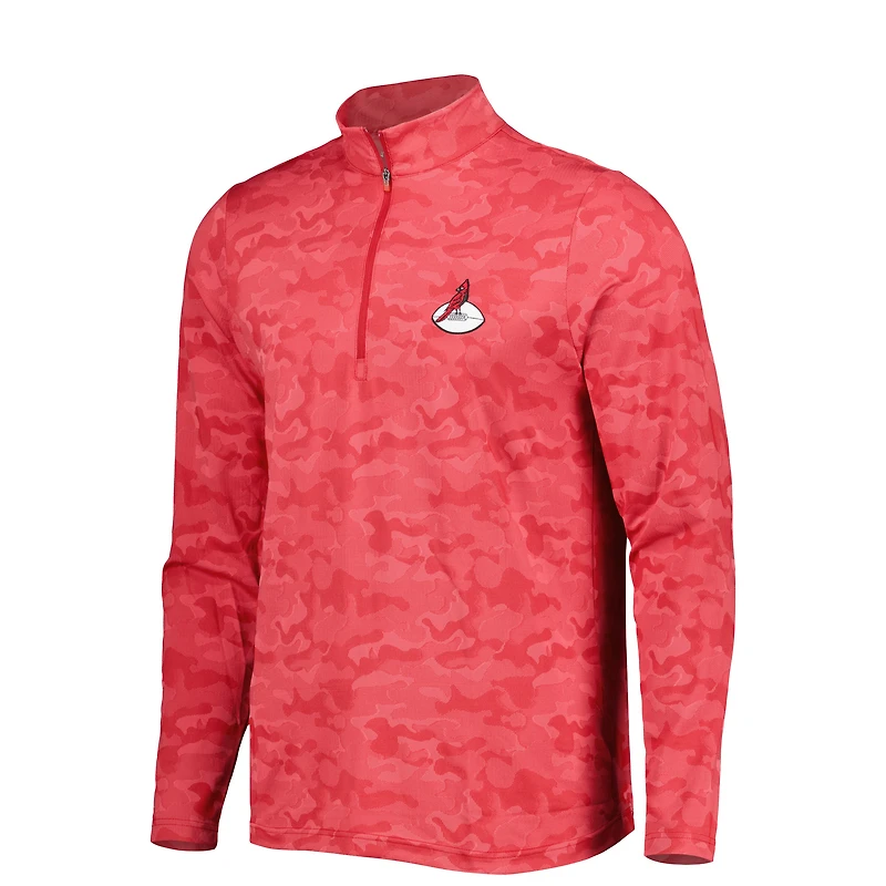 Haut à fermeture éclair quart de tour pour homme, modèle Brigade des Cardinals l'Arizona, rouge Antigua